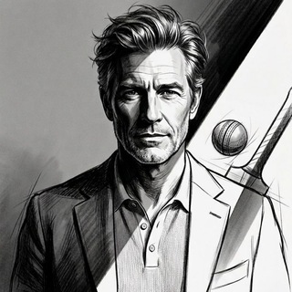 Sketch Cricket Expert Logo